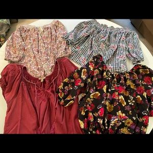 Women’s lot of 6 summer tops size large